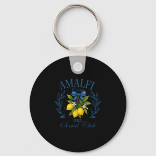 Porte-clés Club Social de la Côte d'Amalfi Italie Citron Rétr