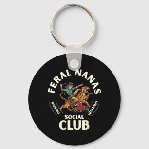Porte-clés Club Social de Mamie Nanas Sauvages Drôles