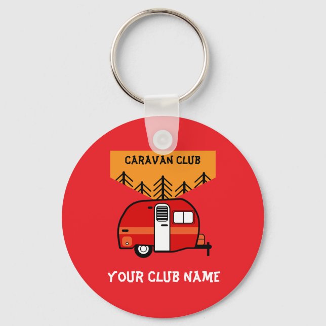Porte-clés Clubs Caravane Et Motorhome (Recto)