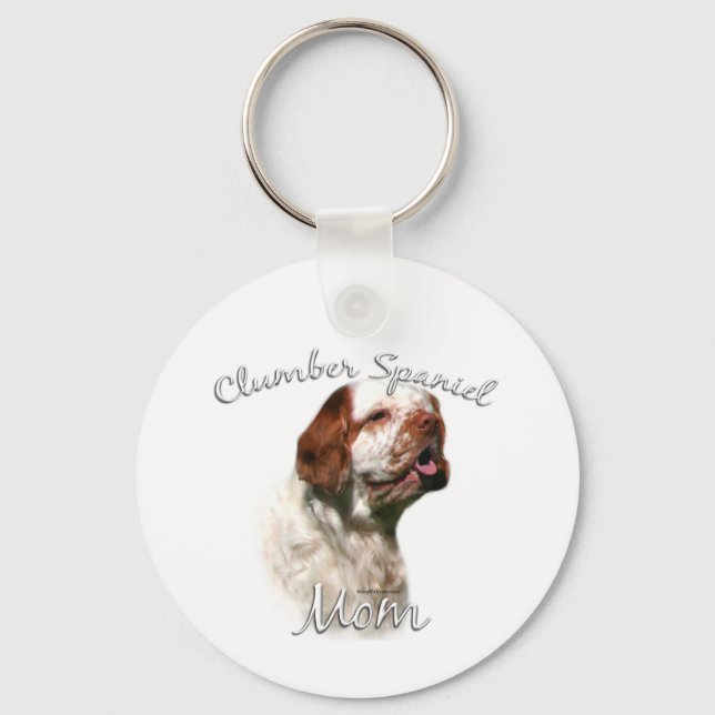 Porte-clés Clumber Spaniel Maman 2 Porte - clé (Recto)