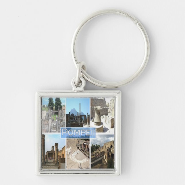 Porte-clés CMP155 POMPEII les ruines, Pompéi, Campanie, (Devant)