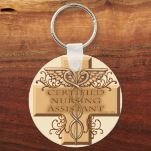 Porte-clés CNA Caduceus custom name Keychain