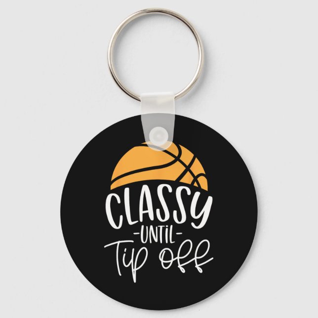 Porte-clés Coach Basketball Classy Jusqu'Au Décalage (Recto)