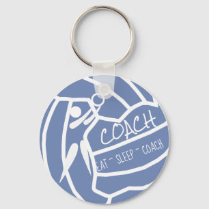 Porte-clés Coach Netball Personnalisé couleur