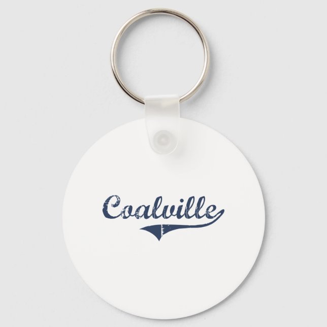Porte-clés Coalville Utah Classic Design (Recto)