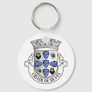 Porte-clés Coat of arms of Silves, Portugal Button