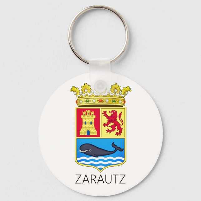 Porte-clés Coat of Arms of Zarautz - Gipuzkoa Keychain (Recto)