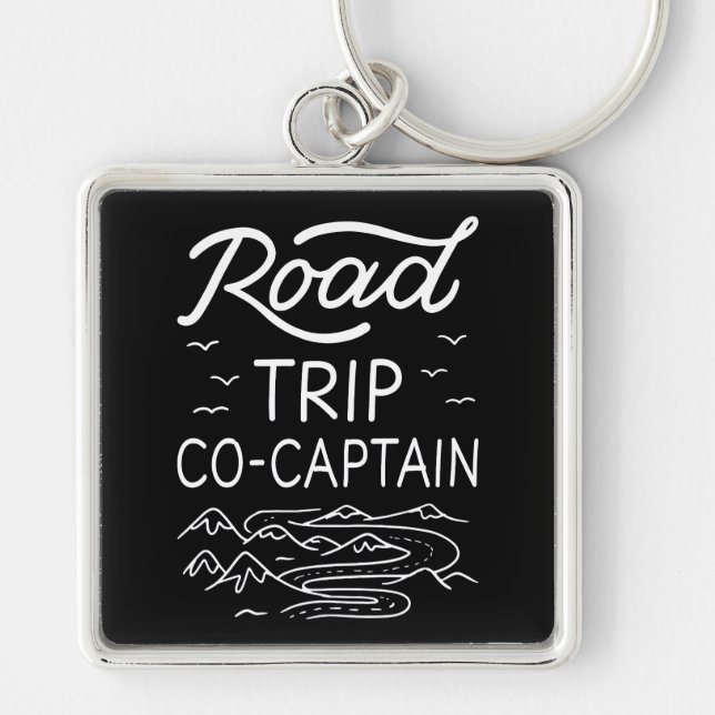 Porte-clés Cocapitaine de road trip I - Navigateur de camping (Devant)