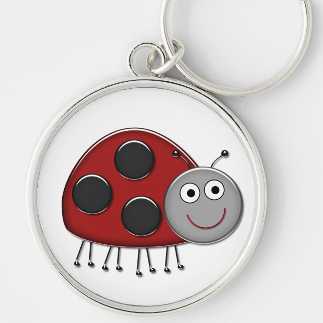 Porte-clés Coccinelle rouge (Devant)