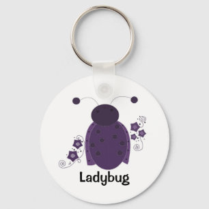 Porte-clés Coccinelle Violette Fantaisiste