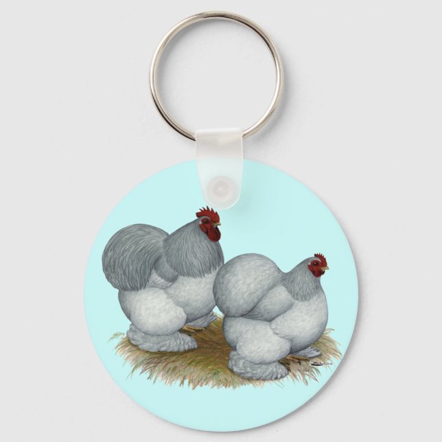 Porte-clés Cochin : bleu auto (Recto)