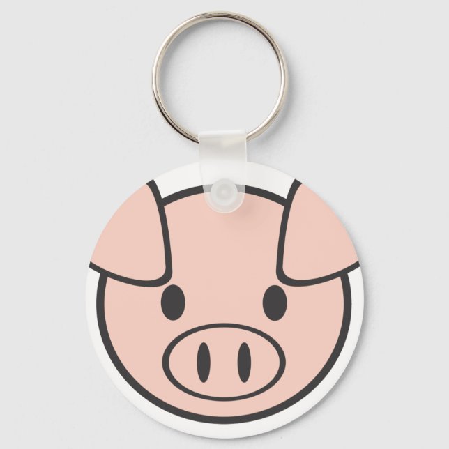 Porte-clés Cochon bébé (Recto)