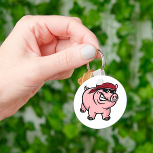 Porte-clés Cochon féroce avec foulard de Tough Wild Hog