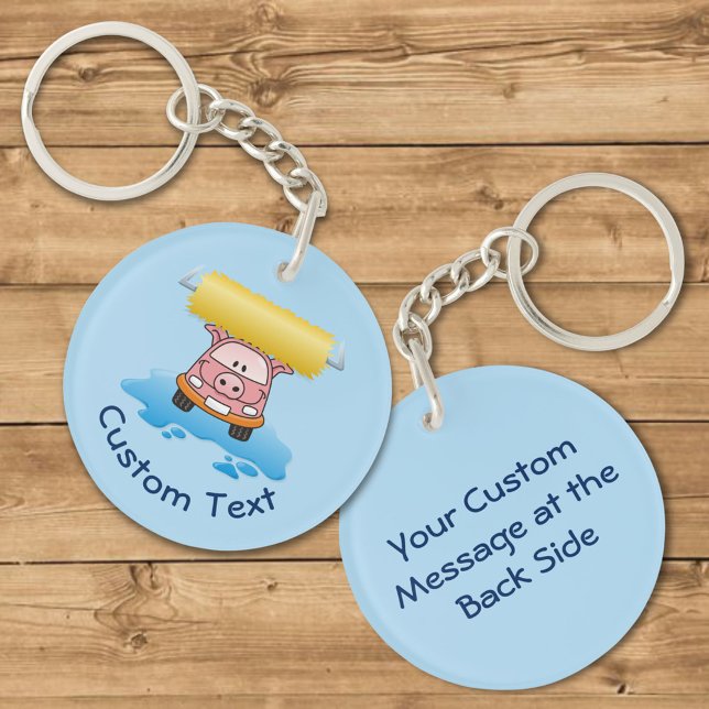 Porte-clés cochon lavage de voiture (Créateur téléchargé)