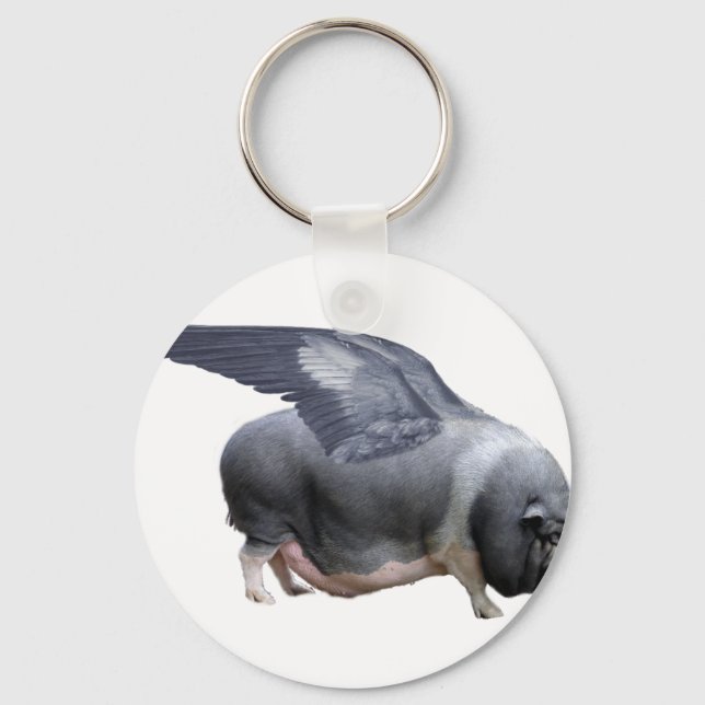 Porte-clés cochon volant (Recto)
