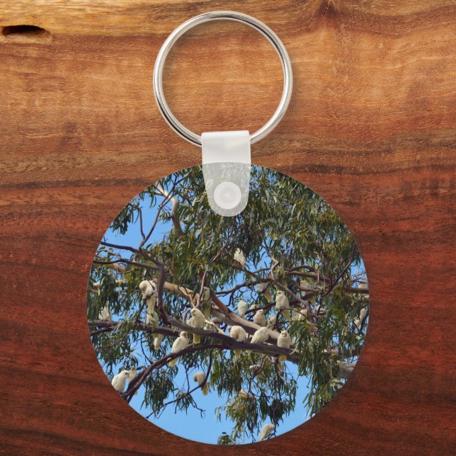 Porte-clés Cockatoos D'Arbre Blanc Sauvage, Clavier (Verso)