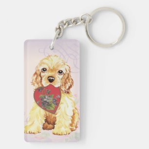 Porte-clés Cocker Spaniel Heart Maman