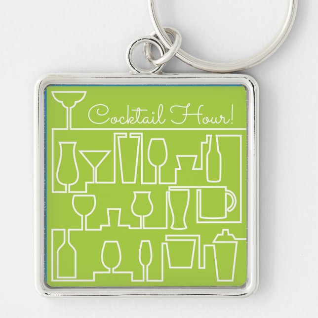 Porte-clés Cocktail Lime green (Devant)