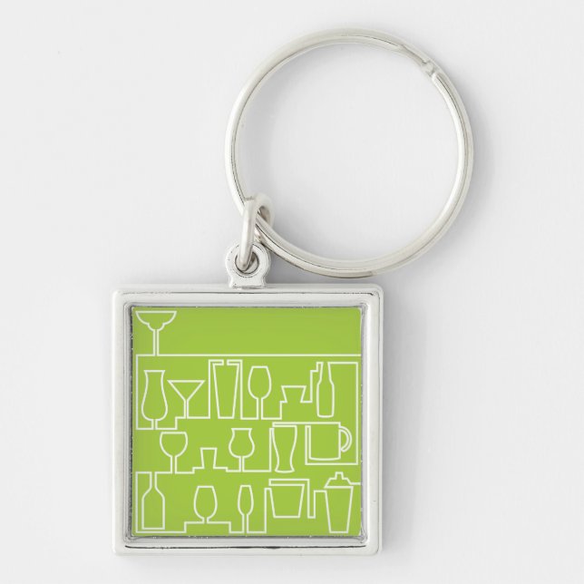 Porte-clés Cocktail Lime green (Devant)