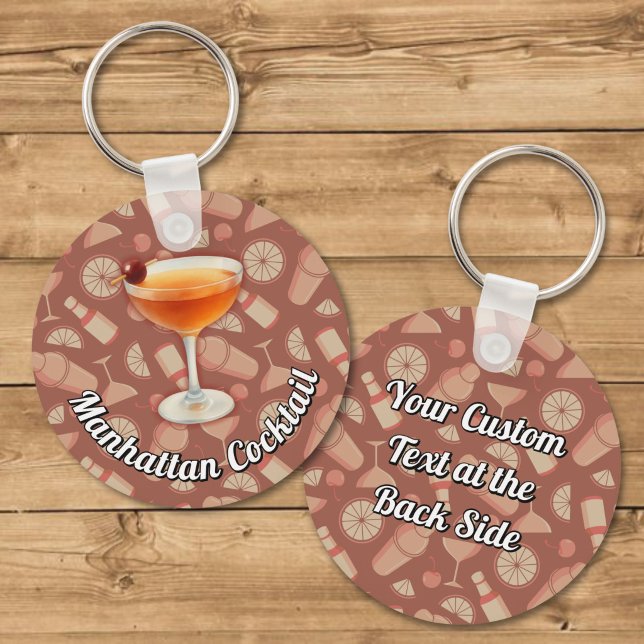 Porte-clés Cocktail Manhattan (Créateur téléchargé)
