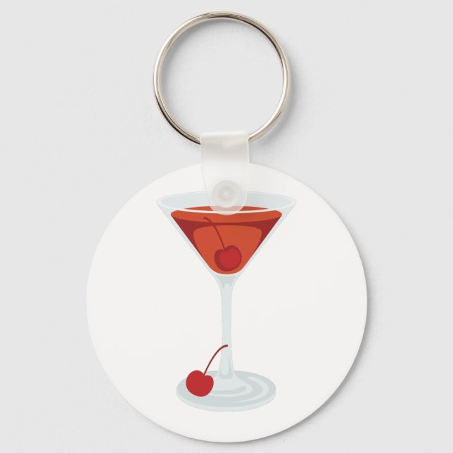 Porte-clés Cocktail Manhattan (Recto)