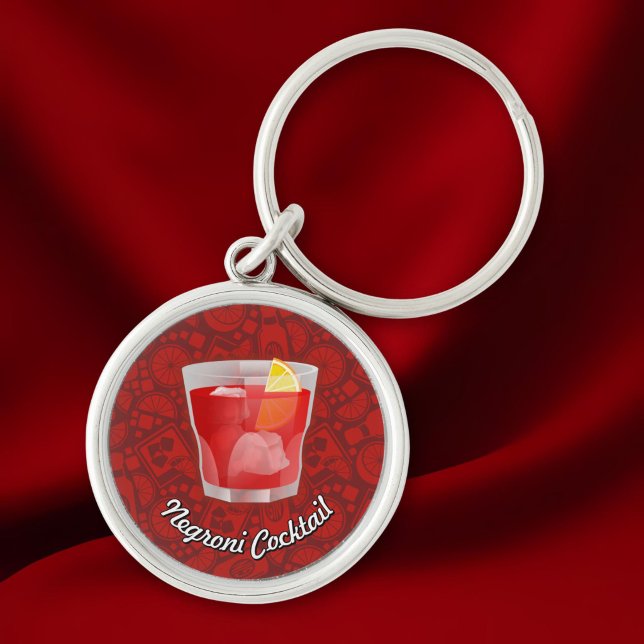 Porte-clés Cocktail Negroni (Créateur téléchargé)