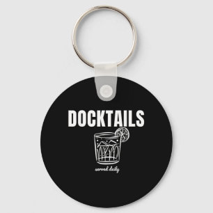 Porte-clés Cocktails servis quotidiennement Funny Boat Day Ma