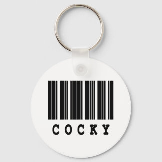 Porte-clés cocky barcode design