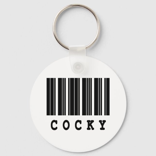 Porte-clés cocky barcode design (Recto)