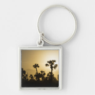 Porte-clés Cocoa Palm Silhouette
