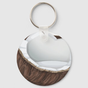 Porte-clés Coconut Button Keychain