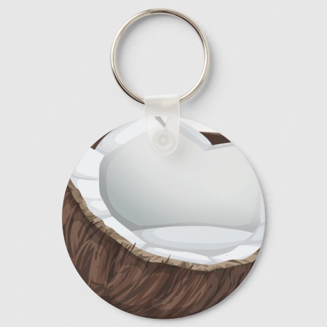 Porte-clés Coconut Button Keychain (Recto)