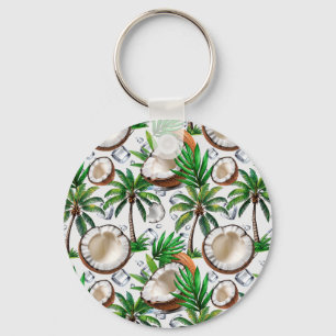 Porte-clés Cocotier Palm Tree Tropical Motif Design