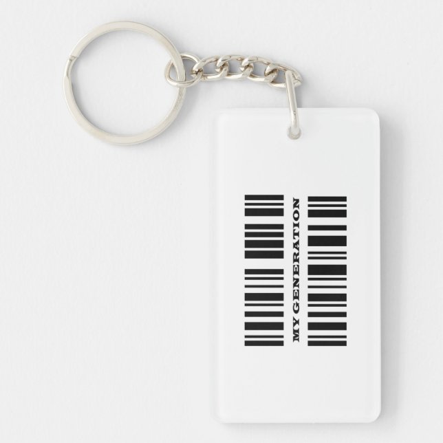 Porte-clés CODE BARRE Generation X (Devant)