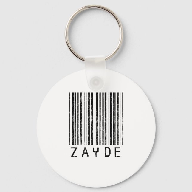 Porte-clés Code barre Zayde (Recto)