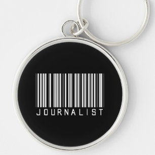 Porte-clés Code barres de journaliste