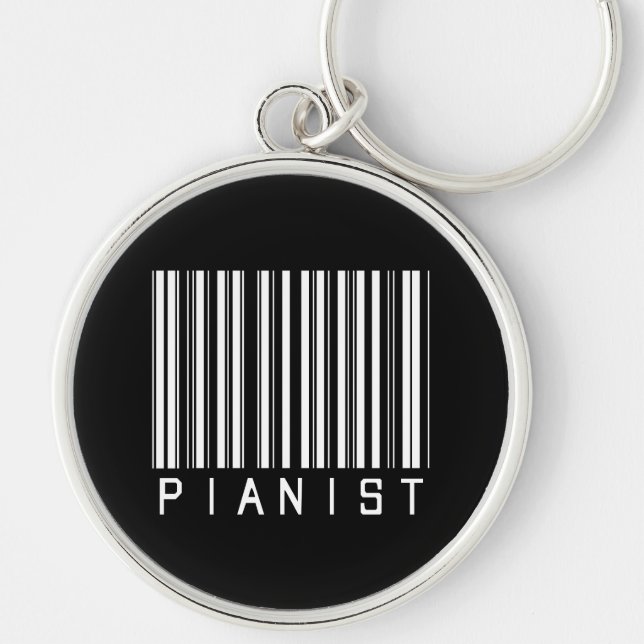 Porte-clés Code barres de pianiste (Devant)