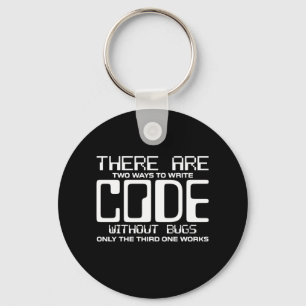 Porte-clés Code Écriture Programmer sans bogues