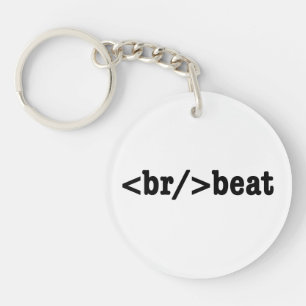 Porte-clés code HTML breakbeat