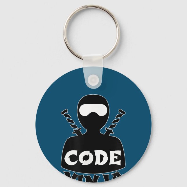 Porte-clés Code Ninja Computer Coding Engineer Funny Lovers (Recto)