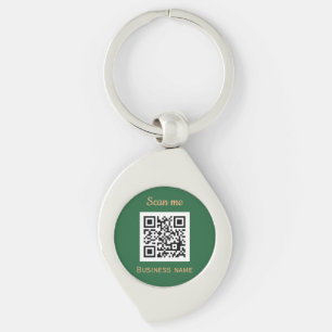 Porte-clés Code QR Business Logo Professionnel Vert