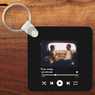Porte-clés Code QR Chanson Personnalisé Avec Touche Personnal