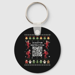 Porte-clés Code Qr Danse Trump Président Scannez Pour Instruc