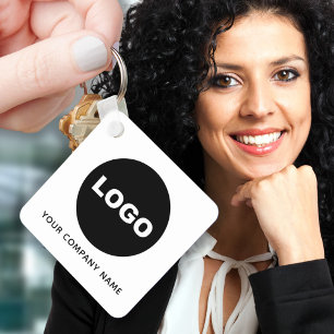 Porte-clés Code QR de logo d'entreprise promotionnel