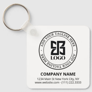 Porte-clés Code QR de logo personnalisé moderne pour la promo
