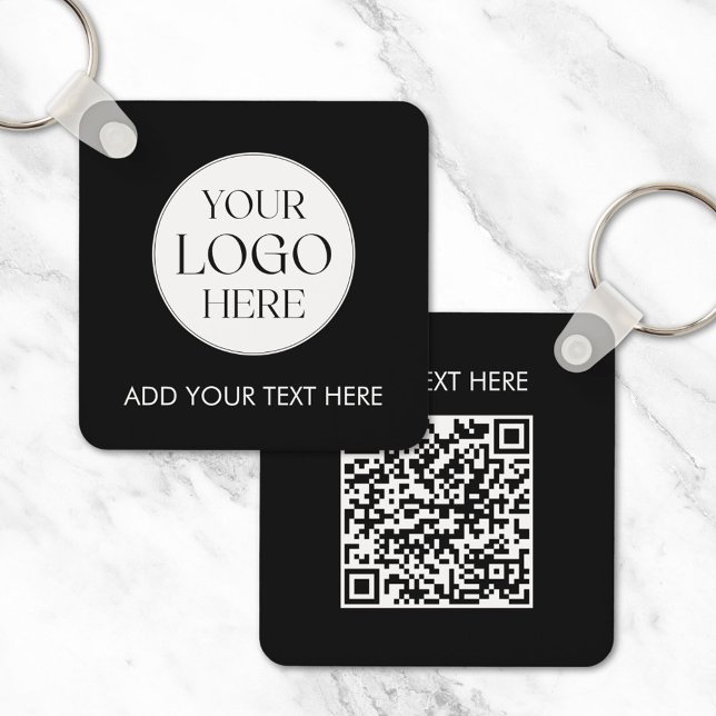Porte-clés Code QR du logo d'entreprise personnalisé employé  (In situ)