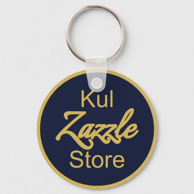 Porte-clés Code QR du logo professionnel personnalisé (Recto)