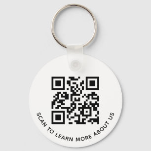 Porte-clés code QR en aluminium pour logo d'entrep