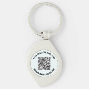 Porte-clés Code QR et texte personnalisé Cadeau promotionnel 