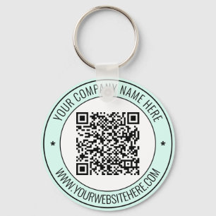 Porte-clés Code QR et texte personnalisé professionnel person